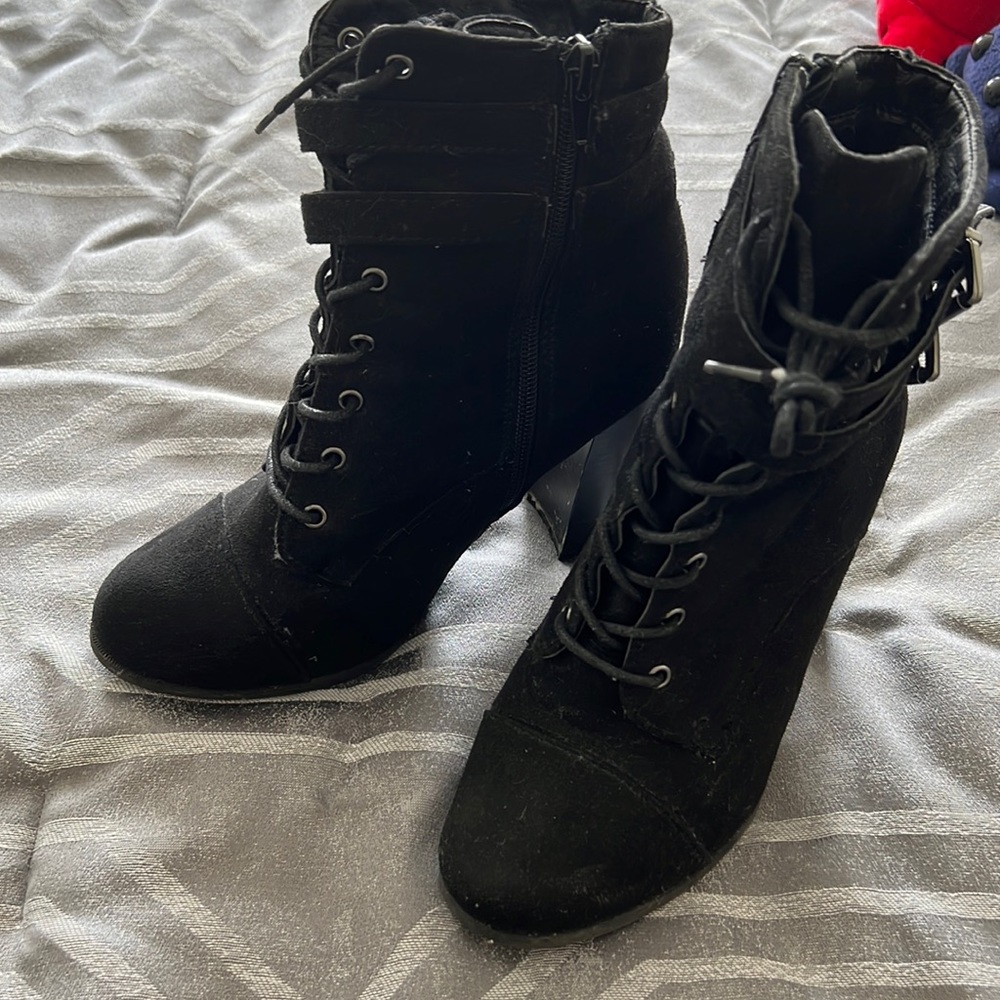 Black Heeled Booties